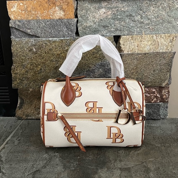 Dooney & Bourke Handbags - NWT Dooney & Bourke Monogram Barrel Satchel
